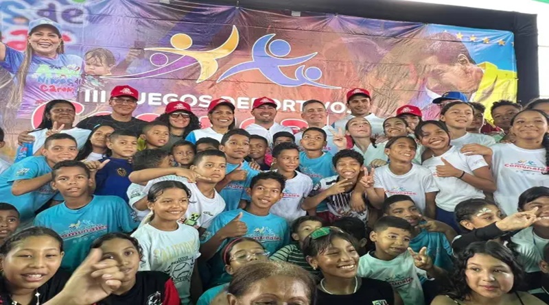 Rubén Limardo y Stefany Hernández acompañan Juegos Comunales en Bolívar